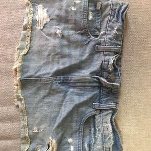 Mini jean skirt